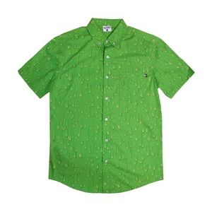 CREEPY CO Retired Green Slime Unisex Button Up Alt/Indie Fashion